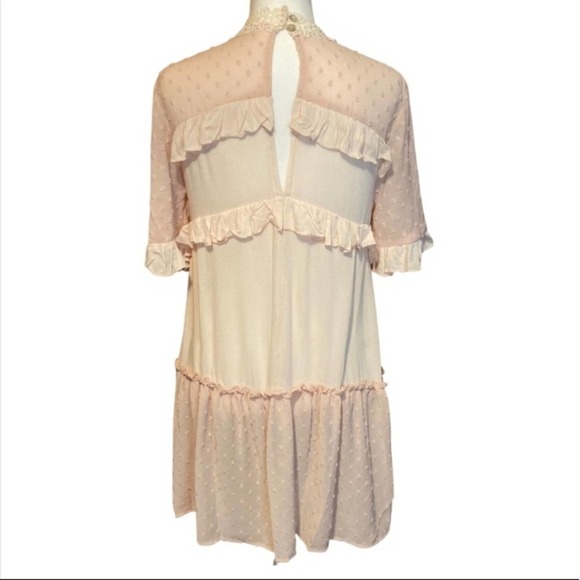 POL Blush Pink Cottagecore Mini Dress - Picture 3 of 9
